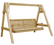 Huśtawki - Elior Huśtawka Ogrodowa Naturalne Drewno Z6-E68 - miniaturka - grafika 1