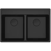 Zlewozmywaki - Zlewozmywak fragranitowy FRANKE Maris MRG 620-35-35 Czarny mat 114.0693.518 - miniaturka - grafika 1