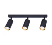 Lampy sufitowe - Brilagi - Oświetlenie punktowe SELE 3xGU10/35W/230V czarne/złote - miniaturka - grafika 1