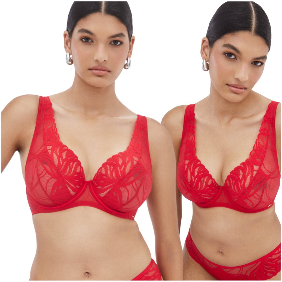 Biustonosz Alles Adore M Bralette Czerwony - 85D