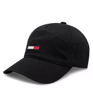 Czapki męskie - Czapka z daszkiem Tommy Jeans Tjm Elongated Flag Denim Cap AM0AM12427 Czarny - miniaturka - grafika 1