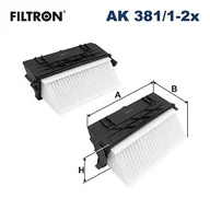 Filtry powietrza - Filtr powietrza Filtron AK 381/1-2x - miniaturka - grafika 1