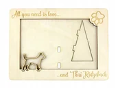 Ramki na zdjęcia - Thai Ridgeback ramka na zdjęcie z psem grawer - miniaturka - grafika 1