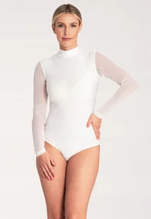 Body damskie z golfem Bluzka body damskie body damskie ecru roz. XL - Odzież ciążowa - miniaturka - grafika 1