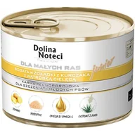 Mokra karma dla psów - Dolina Noteci PREMIUM dla psów małych ras JUNIOR bogata w żołądki z kurczaka z wątróbką cielęcą 6x185 g - miniaturka - grafika 1