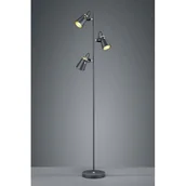 Lampy stojące - Trio Stojąca LAMPA podłogowa EDWARD 408800332 metalowa OPRAWA do salonu reflektorki czarna 408800332 - miniaturka - grafika 1
