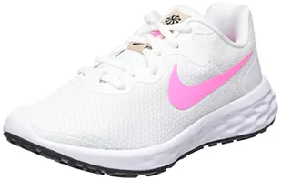 Nike Damskie trampki W Revolution 6 Nn, Biały Różowy Zaklęcie Skamieniałość Kamień Czarny, 36 EU - Trampki damskie - miniaturka - grafika 1