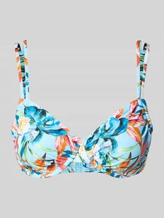 Top bikini z kwiatowym nadrukiem na całej powierzchni model ‘Caru’ - Stroje kąpielowe - miniaturka - grafika 1