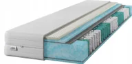 Materace - Materac sprężynowy Aqua GOLD + Lateks 180x200 22cm LATEX Dwustronny H2/H3 7 stref Rdzeń ze sprężyn kieszeniowych Pikowany pokrowiec - miniaturka - grafika 1