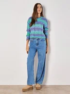 Swetry damskie - Apricot Sweter w kolorze turkusowo-niebieskim - miniaturka - grafika 1