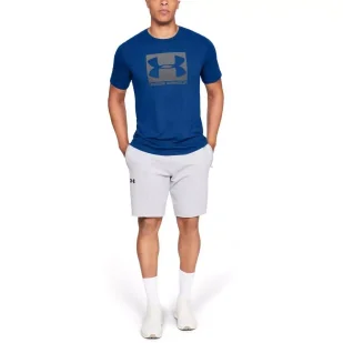 Koszulka męska Under Armour BOXED SPORTSTYLE SS - Koszulki sportowe męskie - miniaturka - grafika 3