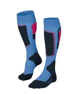 Skarpetki damskie - FALKE Kobiety Skarpety narciarskie SK4 Advanced W Kh Wełna ciepłe cienkie 1 Para, Niebieski Morning Sky 6546-O, 35-36 - miniaturka - grafika 1