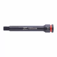 Klucze i nasadki - MILWAUKEE PRZEDŁUŻKA NASADEK 1/2" 150mm - miniaturka - grafika 1