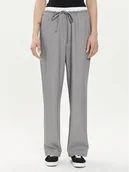 Spodnie damskie - ONLY Spodnie materiałowe Tille 15339242 Szary Straight Fit - miniaturka - grafika 1