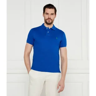 POLO RALPH LAUREN Polo Slim Fit pique - Koszule męskie - miniaturka - grafika 1