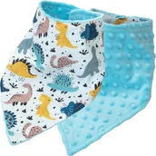 Śliniaki i fartuszki - Kerstin ŚLINIAK APASZKA MINKY BAWEŁNA NA RZEPY MIĘKKI 2w1 - miniaturka - grafika 1