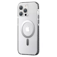 Etui i futerały do telefonów - Kingxbar PQY Ice Crystal Series magnetyczne etui iPhone 14 Pro MagSafe szare - miniaturka - grafika 1