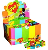 Gumy do żucia, lizaki, dropsy - Guma do żucia Love is mix owocowa 100 sztuk - miniaturka - grafika 1