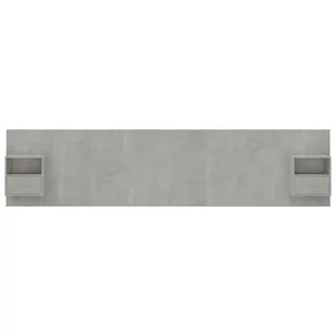 Lumarko Wezgłowie z szafkami, szarość betonu, materiał drewnopochodny - Inne meble do sypialni - miniaturka - grafika 4