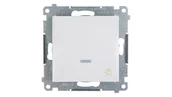 Wyłączniki światła i elektryczne - Kontakt Simon KONTAKT- SIMON 54 BIAŁY Przycisk ŚWIATŁO Z PODŚWIETLENIEM (DS1L.01/11) - miniaturka - grafika 1