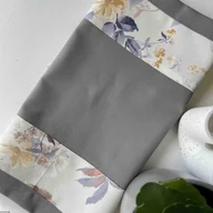 Obrusy i serwetki - Bawełniany plamoodporny bieżnik szarego koloru - miniaturka - grafika 1