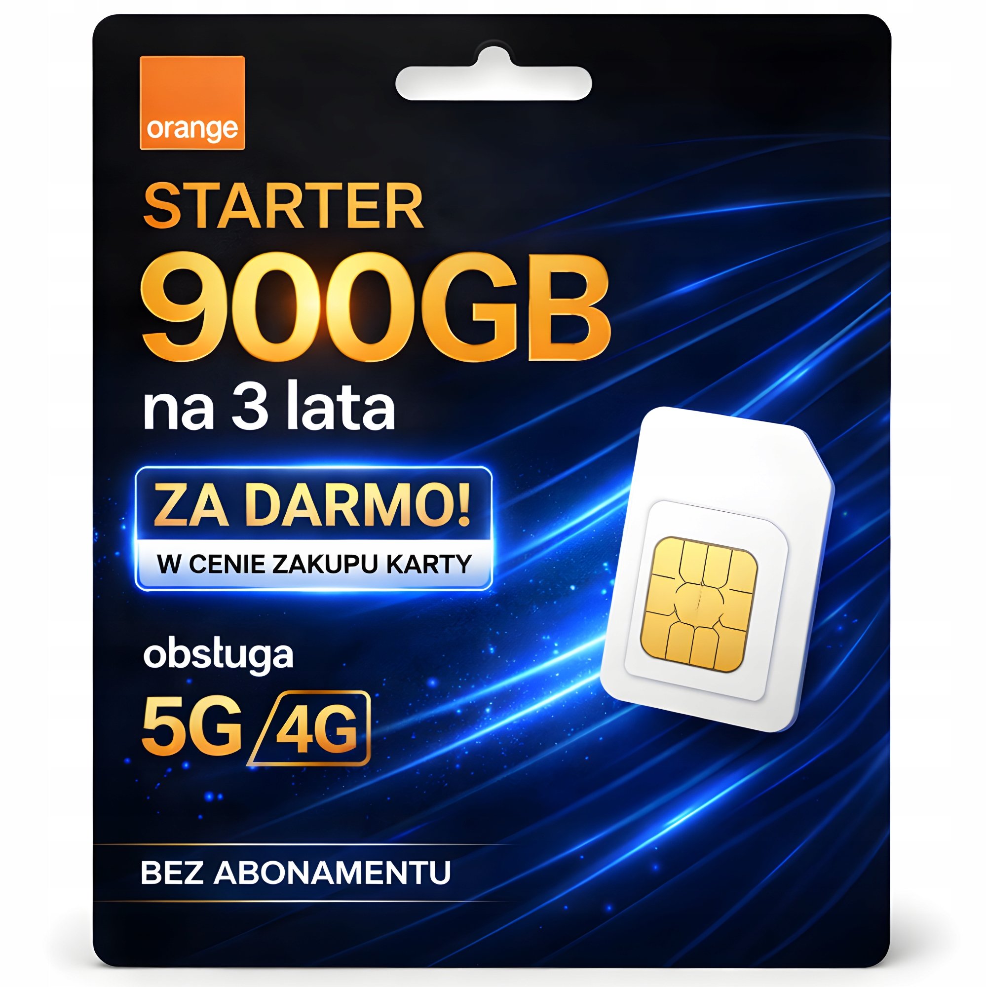 Internet Orange Lte 4G 5G 900GB na 3 lata Karta Sim Router, Kamera, Gps