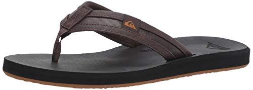 Quiksilver Męskie klapki Carver Squish-Sandals, Brązowy Czarny Brązowy Xckc, 39.5 EU