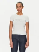 Koszulki i topy damskie - Guess T-Shirt W5GI04 J1314 Błękitny Slim Fit - miniaturka - grafika 1