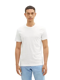 TOM TAILOR Męski T-shirt 1038664, 10332-Off White, XL, 10332 – Off White, XL - Koszulki męskie - miniaturka - grafika 1