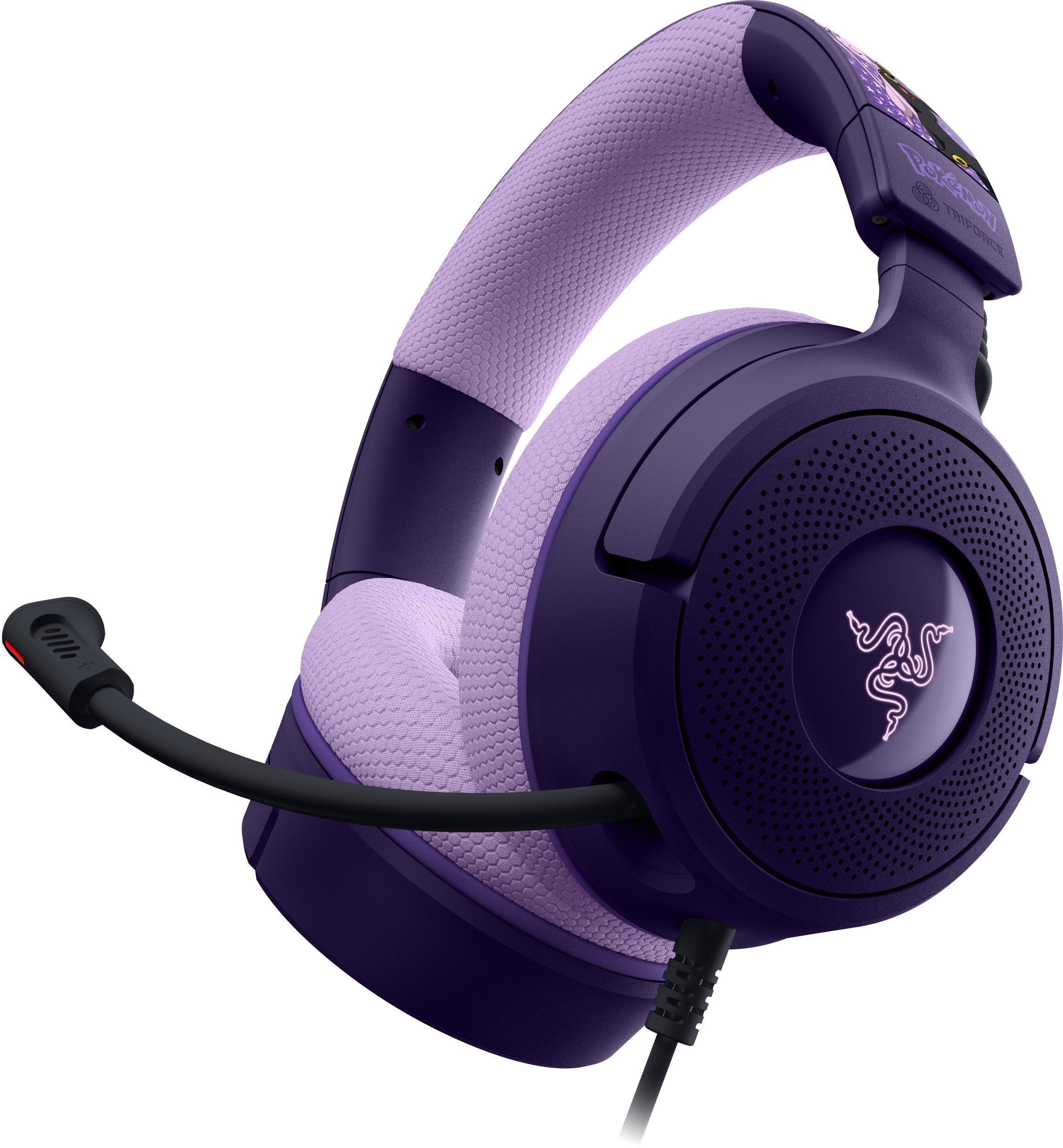Razer Gamingowe Kraken V4 X Pokémon Edition, USB-C, 40 mm - Espeon/Umbreon RZ04-05180700-RUEA