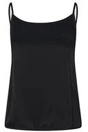 Koszulki i topy damskie - Hugo Boss Damski top satynowy, czarny (Black1), XS - miniaturka - grafika 1