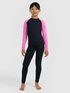 Pozostała odzież narciarska - Bielizna termiczna drapana (dół) dziecięca 4F 4FJRAW25UBRUU120-20S Czarny 122/128 - miniaturka - grafika 1