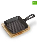 Zestawy garnków i patelni - Echtwerk 2-częściowy zestaw w kolorze czarno-jasnobrązowym - miniaturka - grafika 1