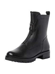 Marco Tozzi Damskie 2-25434-29 skórzane buty Boot Modne, Black Nappa, 38 EU - Moda i Uroda OUTLET - miniaturka - grafika 1