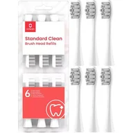 Końcówki do szczoteczek elektrycznych - KOŃCÓWKI OCLEAN STANDARD P2S6 (W06) BIAŁE - 6 SZT - miniaturka - grafika 1