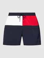 Kąpielówki męskie - Spodenki kąpielowe w stylu Colour Blocking - miniaturka - grafika 1
