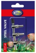 Filtry akwariowe i akcesoria - AQUA NOVA Zaworek metalowy NV-S3 (3 wyjścia) - miniaturka - grafika 1