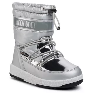 Śniegowce damskie - Moon Boot Śniegowce W.E. Jr Girl Soft Wp 34051700003 Silver - grafika 1
