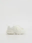 Buty dla dziewczynek - Reserved - Lekkie sneakersy - złamana biel - miniaturka - grafika 1
