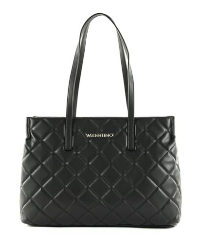 Valentino Damska torba na ramię/Shopper Ocarina czarna sztuczna skóra wegańska, czarny, jeden rozmiar