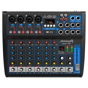 Audibax MG08 mikser USB z 8 kanałami z Bluetooth, MP3, USB Rec i efektami - Inne akcesoria dla DJ - miniaturka - grafika 1
