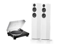 Zestawy stereo - Audio-Technica AT-LP5X (czarny) + A38 (biały) - miniaturka - grafika 1