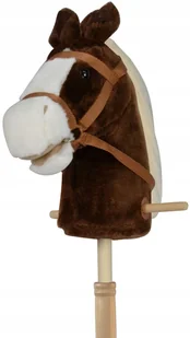 KOŃ NA KIJU 95CM 58279 Z DŹWIĘKIEM MADEJ - Maskotki i pluszaki - miniaturka - grafika 1