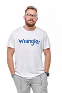 Koszulki męskie - WRANGLER SS LOGO TEE WHITE W7M0D3989 L - miniaturka - grafika 1