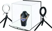 Inne akcesoria studyjne - Puluz Fotografavimo dėžė su žiedinių lempų komplektu, 30x30x30cm - miniaturka - grafika 1