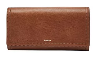 Fossil, Damski Portfel z Klapką, Brązowy - Portfele - miniaturka - grafika 1