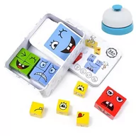 Zabawki interaktywne dla dzieci - Drewniane klocki gra Minki z dzwonkiem - miniaturka - grafika 1