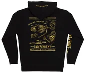 Bluzy męskie - bluza męska INDEPENDENT BRATRUD NOTEBOOK ZIP HOODED HEAVYWEIGHT SWEATSHIRT BLACK - miniaturka - grafika 1