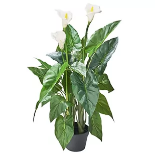 AMARE Dekoracyjna roślina w doniczce 100 cm - Sztuczne kwiaty - miniaturka - grafika 1