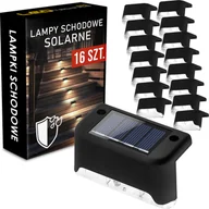 Lampy ogrodowe - ZESTAW 16szt LAMPA LED schodowa solarna wodoodporna - miniaturka - grafika 1